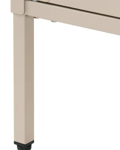 Glas vitrineskab OXTED Metal 80 cm Beige