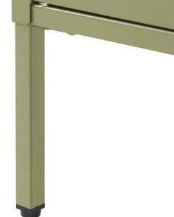 Glas vitrineskab OXTED Metal 80 cm Grøn