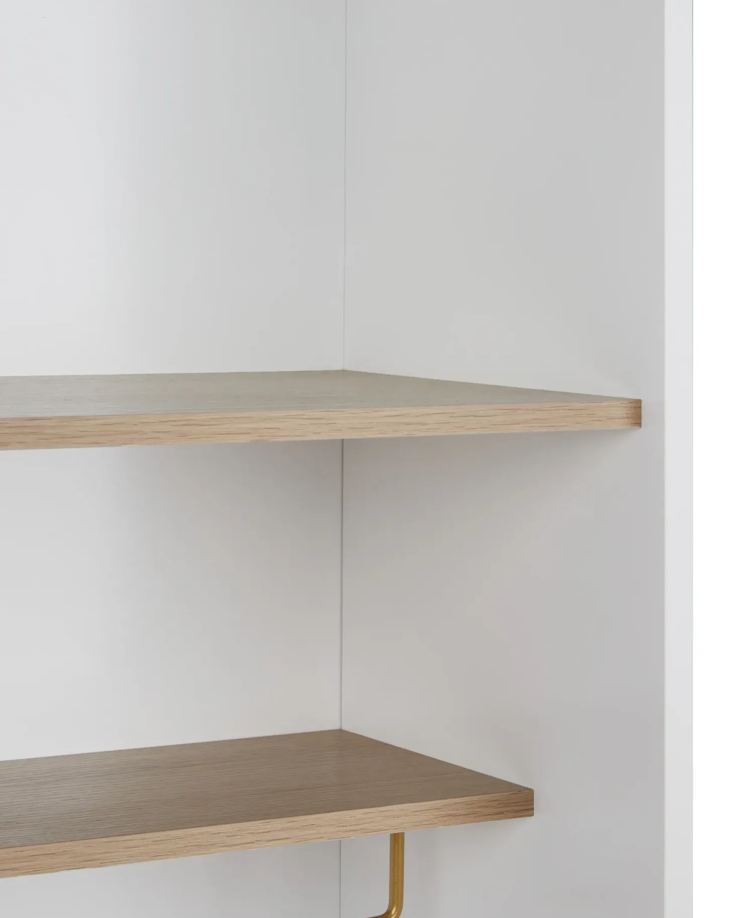 Glas vitrineskab PARLIN 82 cm Hvid