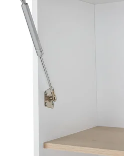 Glas vitrineskab PARLIN 82 cm Hvid