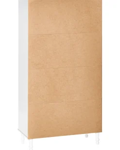 Glas vitrineskab TINGLEDALE 80 cm Hvid