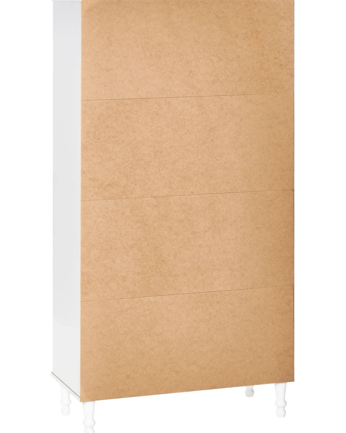 Glas vitrineskab TINGLEDALE 80 cm Hvid
