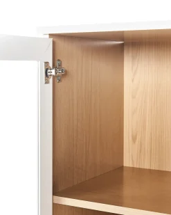 Glas vitrineskab TINGLEDALE 40 cm Hvid