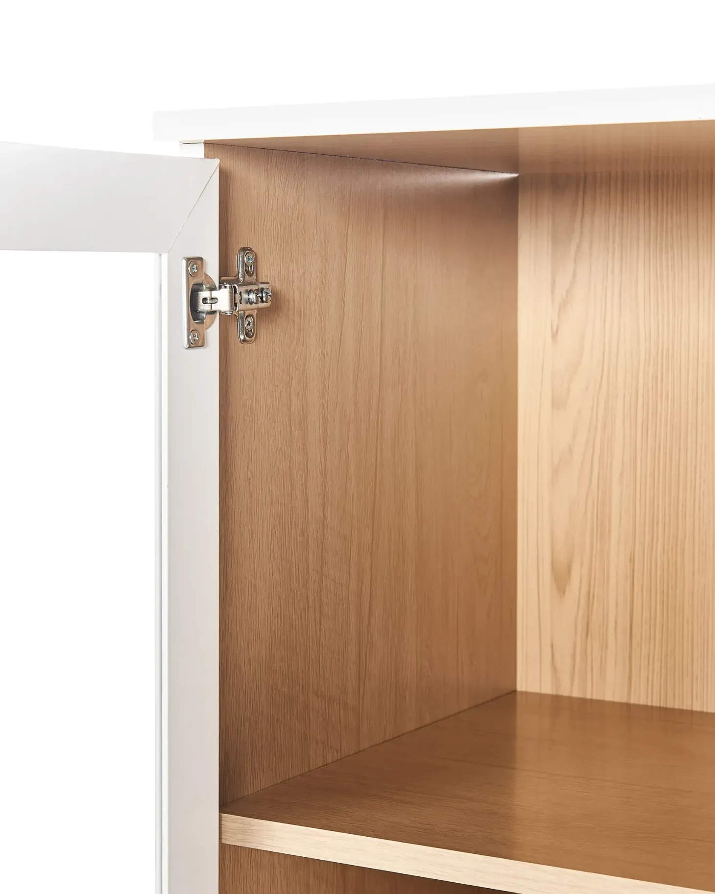 Glas vitrineskab TINGLEDALE 40 cm Hvid