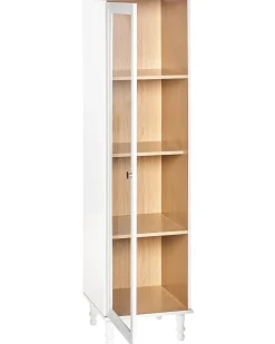 Glas vitrineskab TINGLEDALE 40 cm Hvid