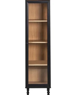 Glas vitrineskab TINGLEDALE 40 cm Sort