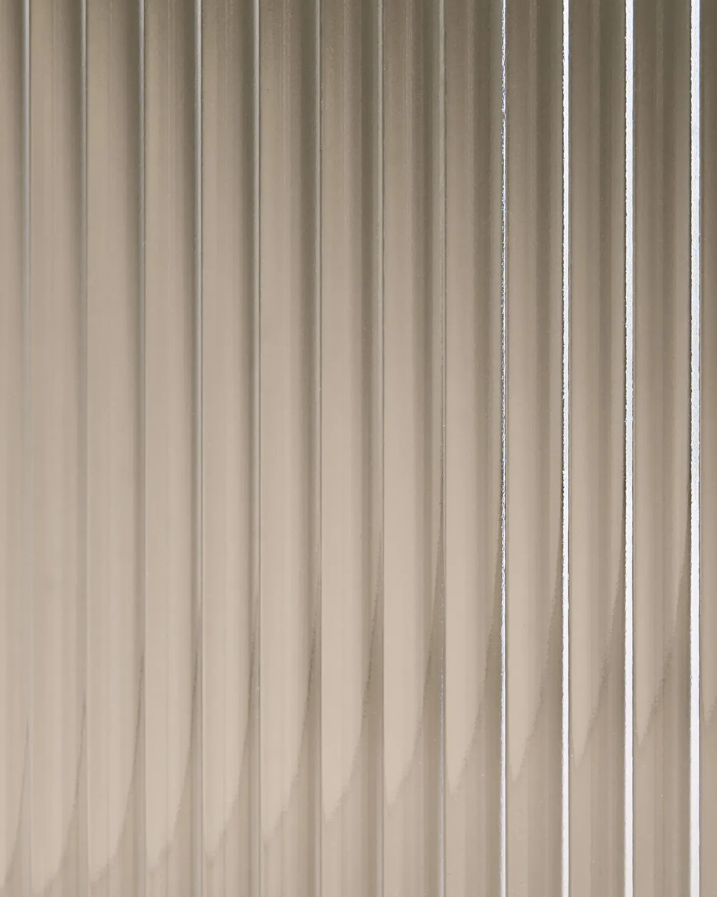 Glas vitrine skænk LERRYN Metal 90 cm Beige