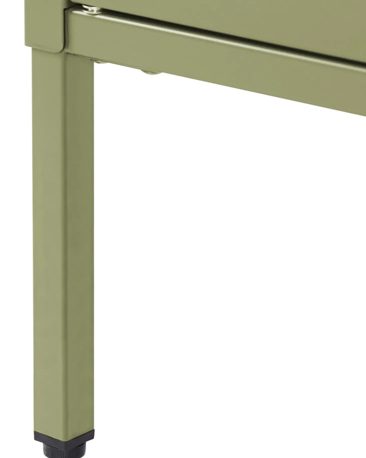 Glas vitrine skænk LERRYN Metal 90 cm Grøn