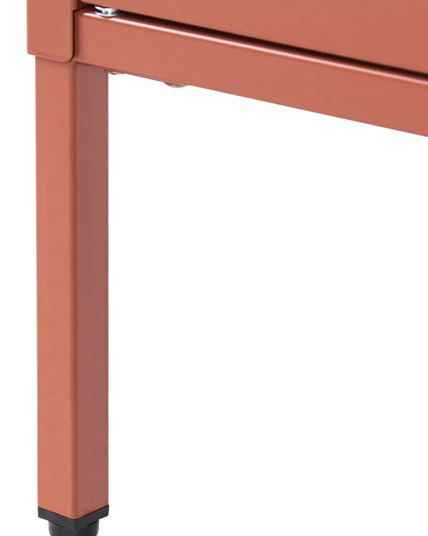 Glas vitrine skænk SARRE Metal 90 cm Guldbrun