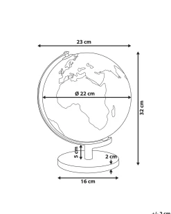 Globus LED MAGELLAN Sort 32 cm