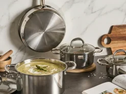 Grydesæt med 7 dele PRIMECOOK Rustfrit stål Sølv