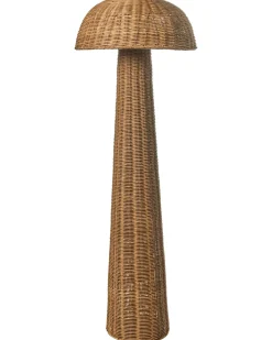 Gulvlampe ALERO Rattan Naturlig