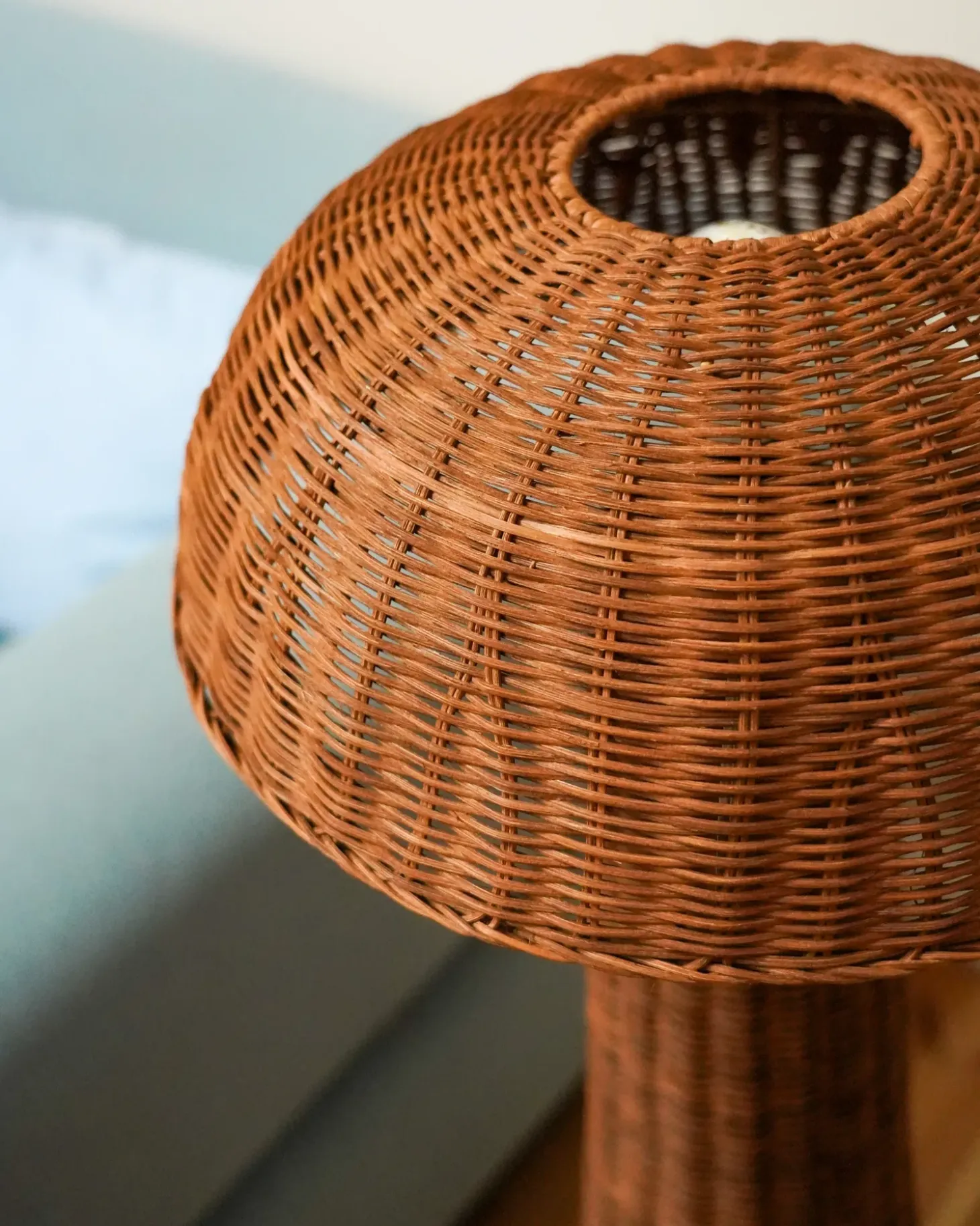 Gulvlampe ALERO Rattan Naturlig