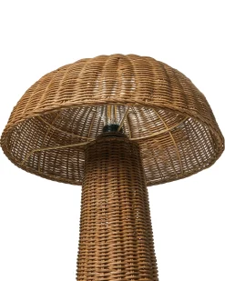 Gulvlampe ALERO Rattan Naturlig