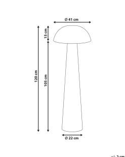 Gulvlampe ALERO Rattan Naturlig