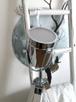Gulvlampe ALZETTE Fyretræ Hvid