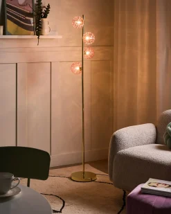Gulvlampe ANADYR Glas Lyserød