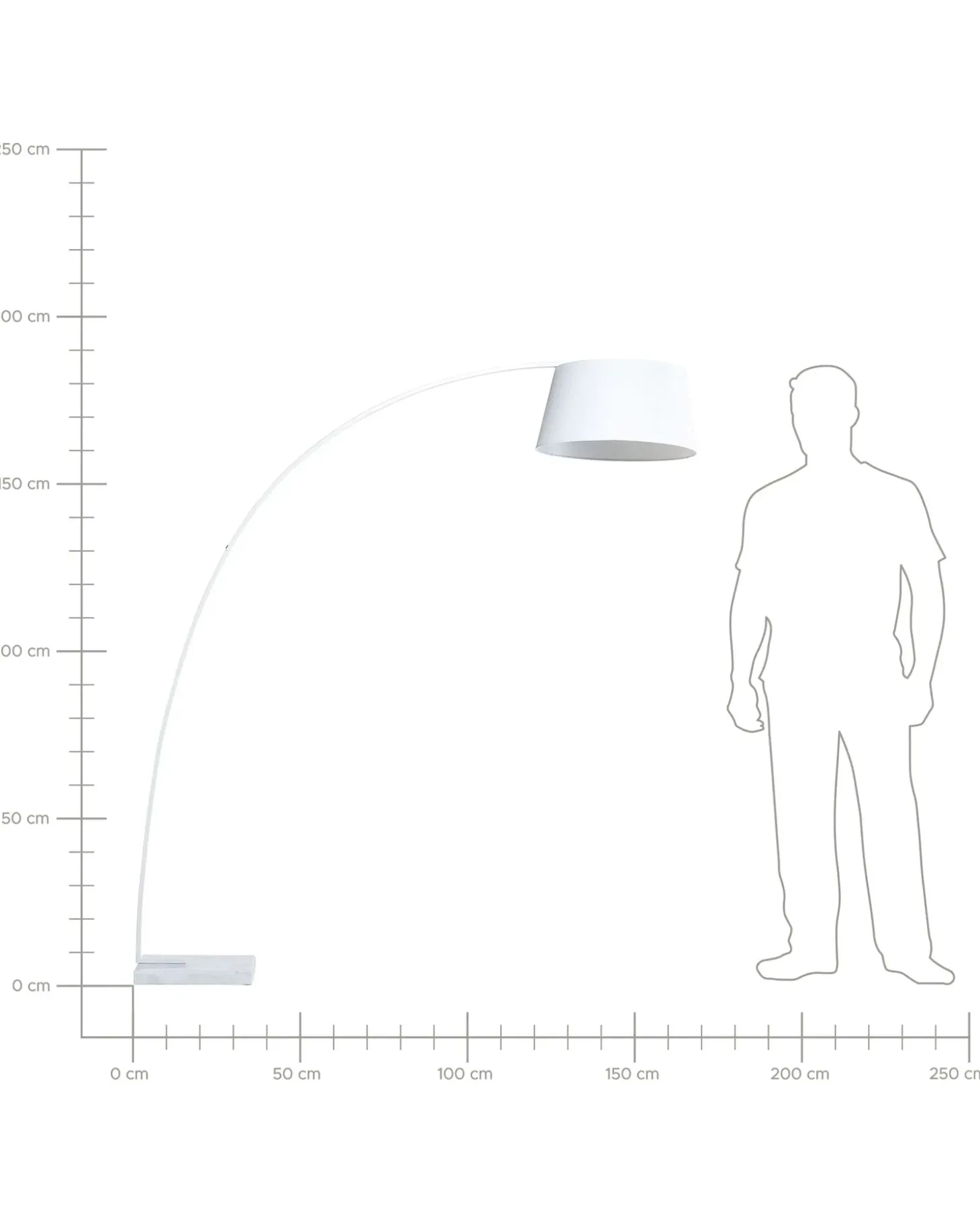 Gulvlampe BENUE Metal Hvid