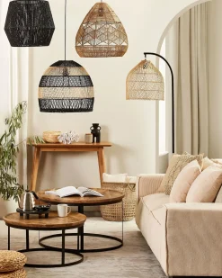 Gulvlampe BERNICA Rattan Naturlig