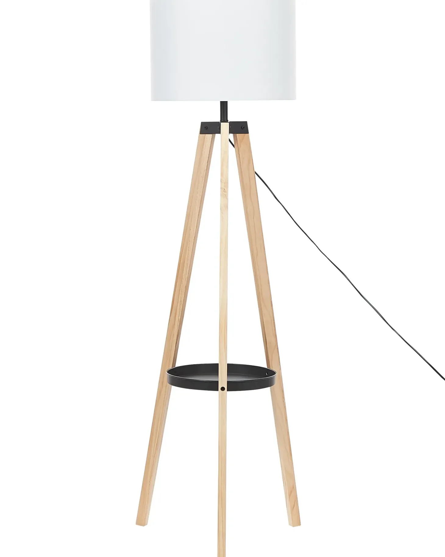 Gulvlampe BLUFF Fyretræ Hvid
