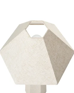 Gulvlampe DEMBI Kunstlinned Lys Beige