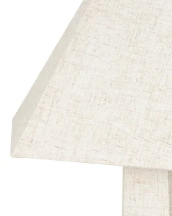 Gulvlampe DEMBI Kunstlinned Lys Beige