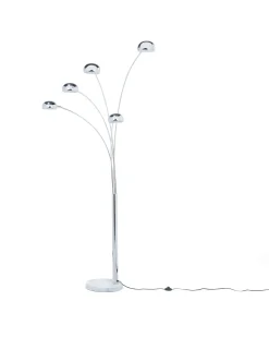 Gulvlampe FLINDERS Justerbar Metal Sølv