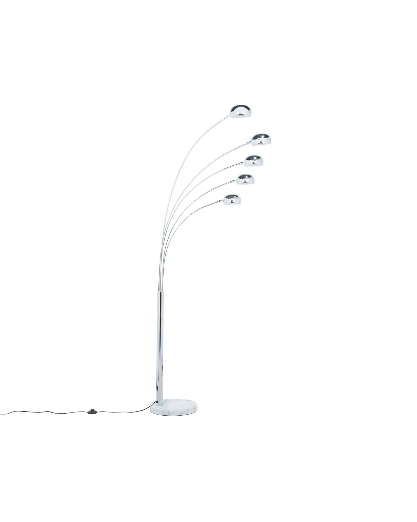 Gulvlampe FLINDERS Justerbar Metal Sølv