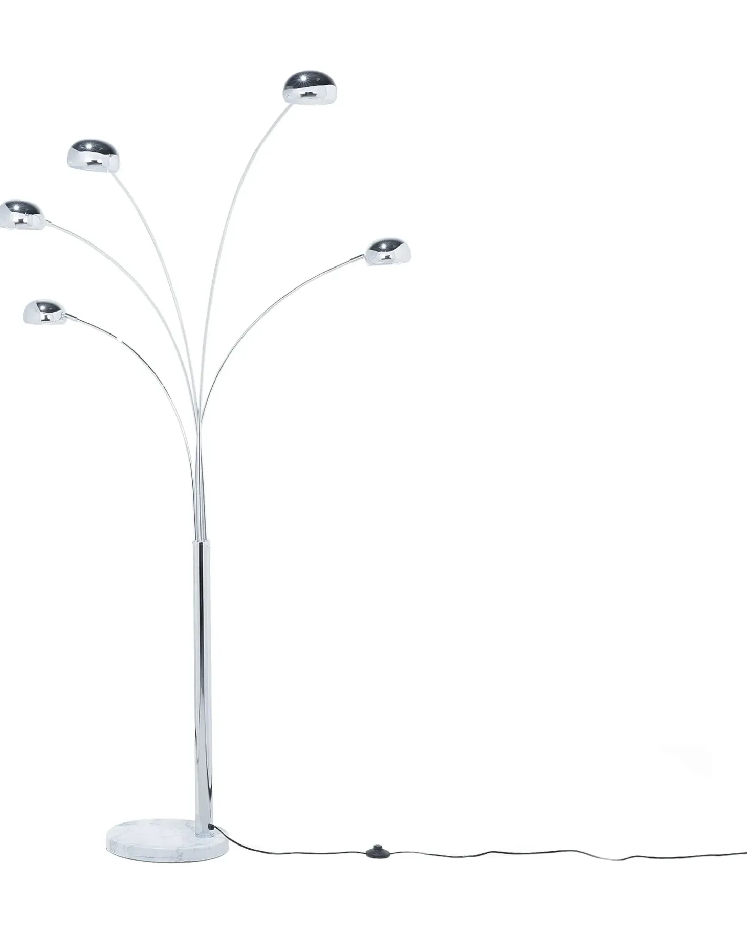 Gulvlampe FLINDERS Justerbar Metal Sølv