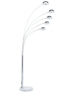 Gulvlampe FLINDERS Justerbar Metal Sølv
