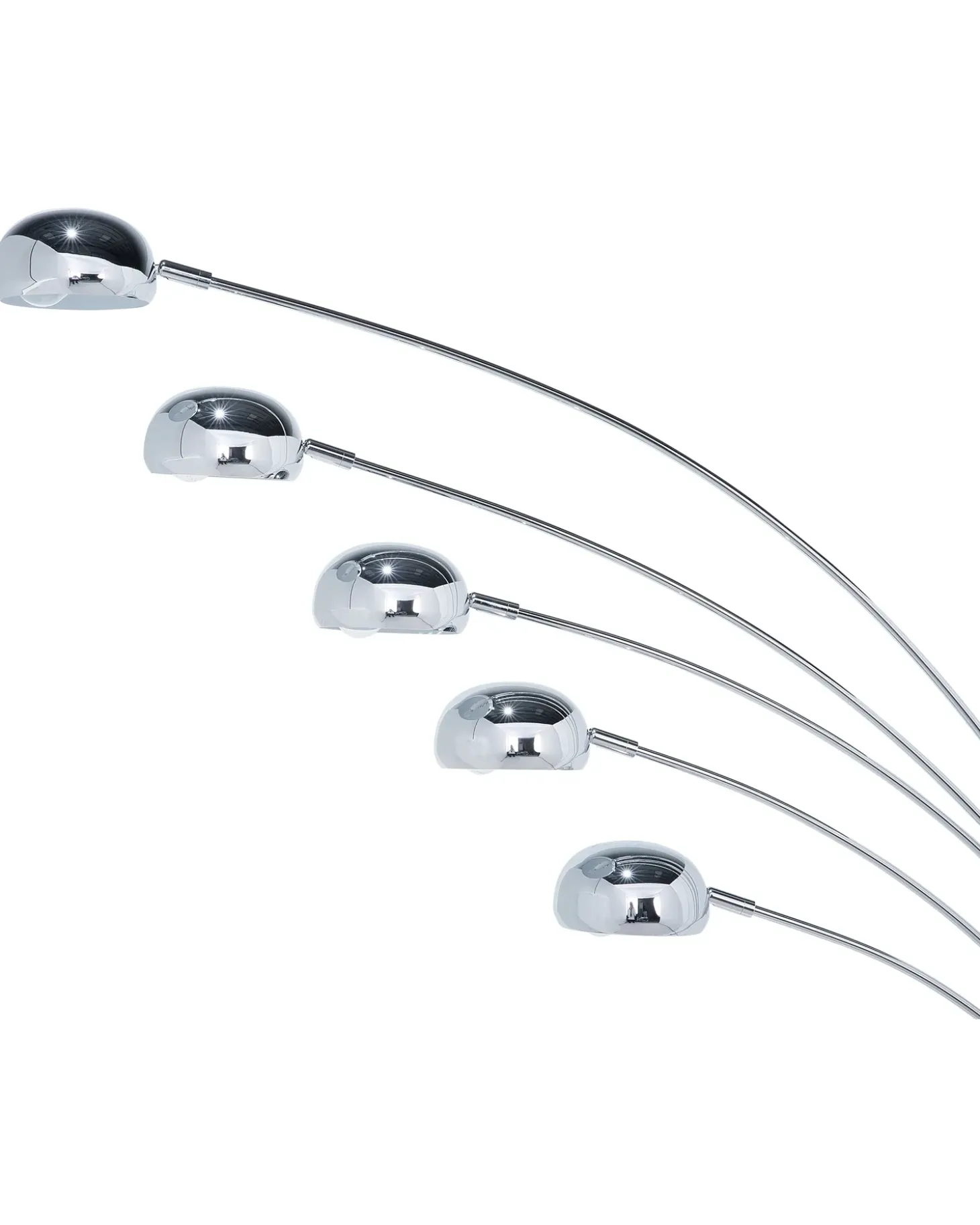 Gulvlampe FLINDERS Justerbar Metal Sølv