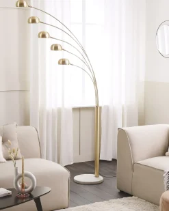Gulvlampe FLINDERS Justerbar Metal Guld