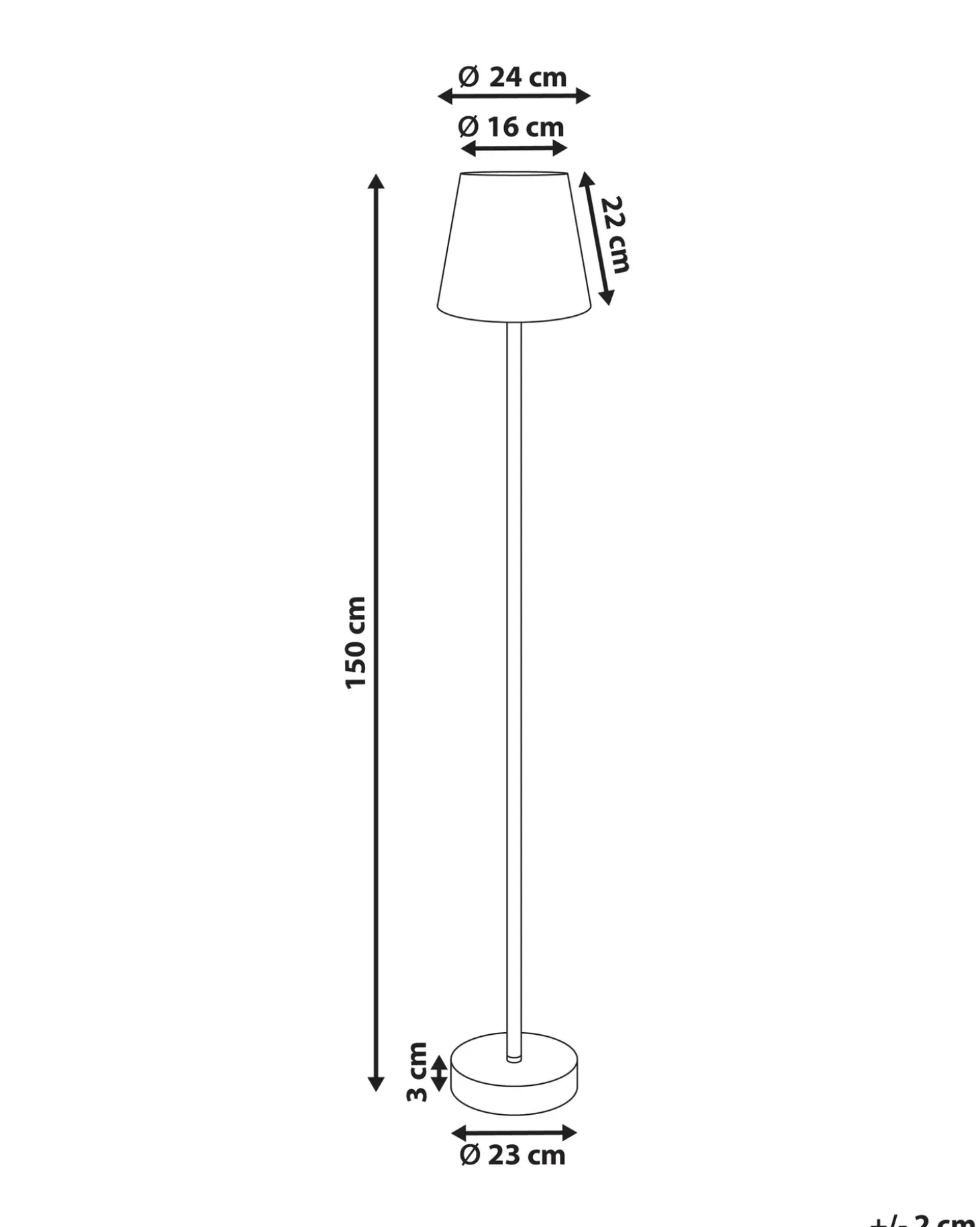 Gulvlampe HANGER Metal Brun