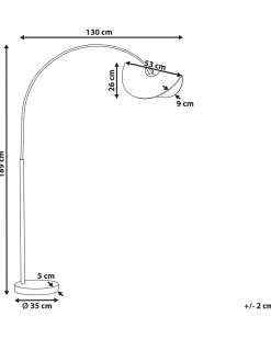 Gulvlampe HERRON Naturlig