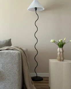 Gulvlampe JIKAWO Metal Sort