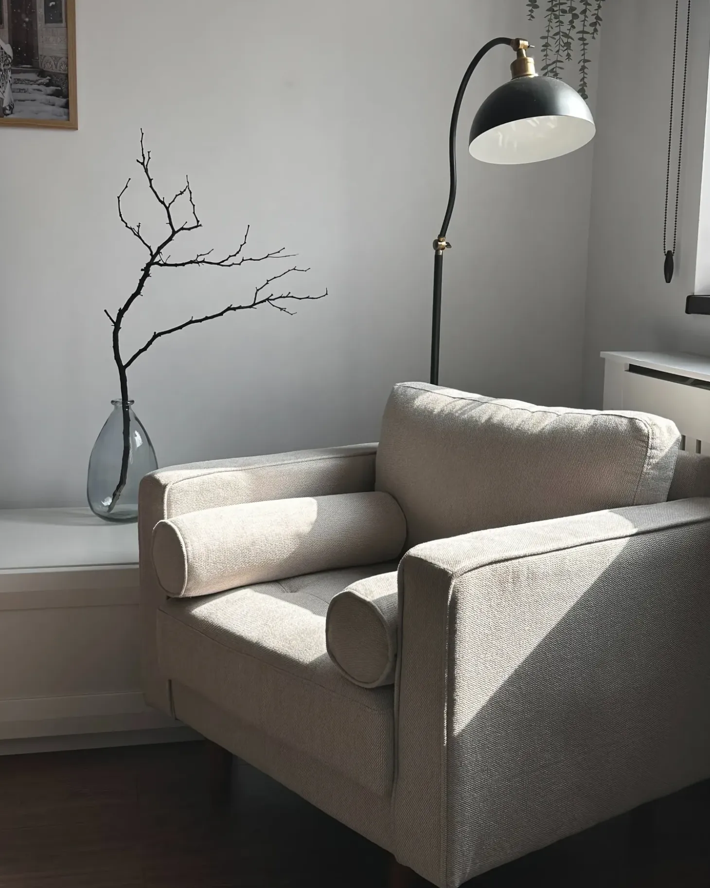 Gulvlampe LENNON Justerbar Metal Sort