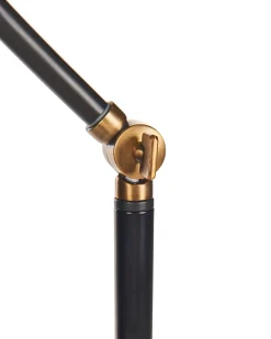 Gulvlampe LENNON Justerbar Metal Sort