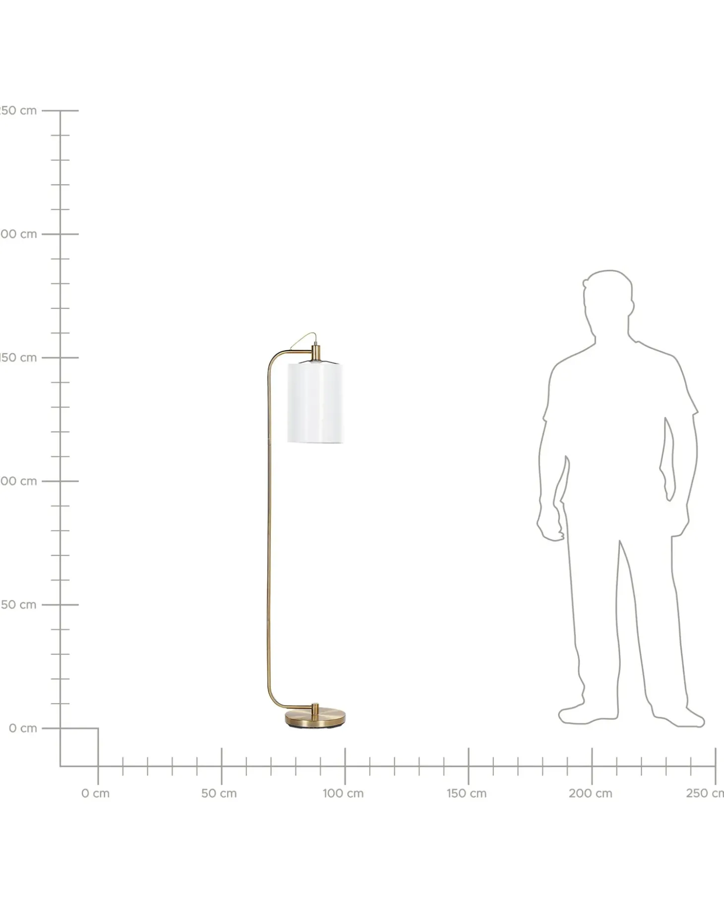 Gulvlampe LIBERIA Metal Kobber