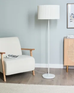 Gulvlampe LOURENS Metal Cremehvid