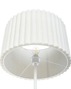 Gulvlampe LOURENS Metal Cremehvid