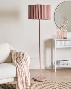 Gulvlampe LOURENS Metal Lysebrun