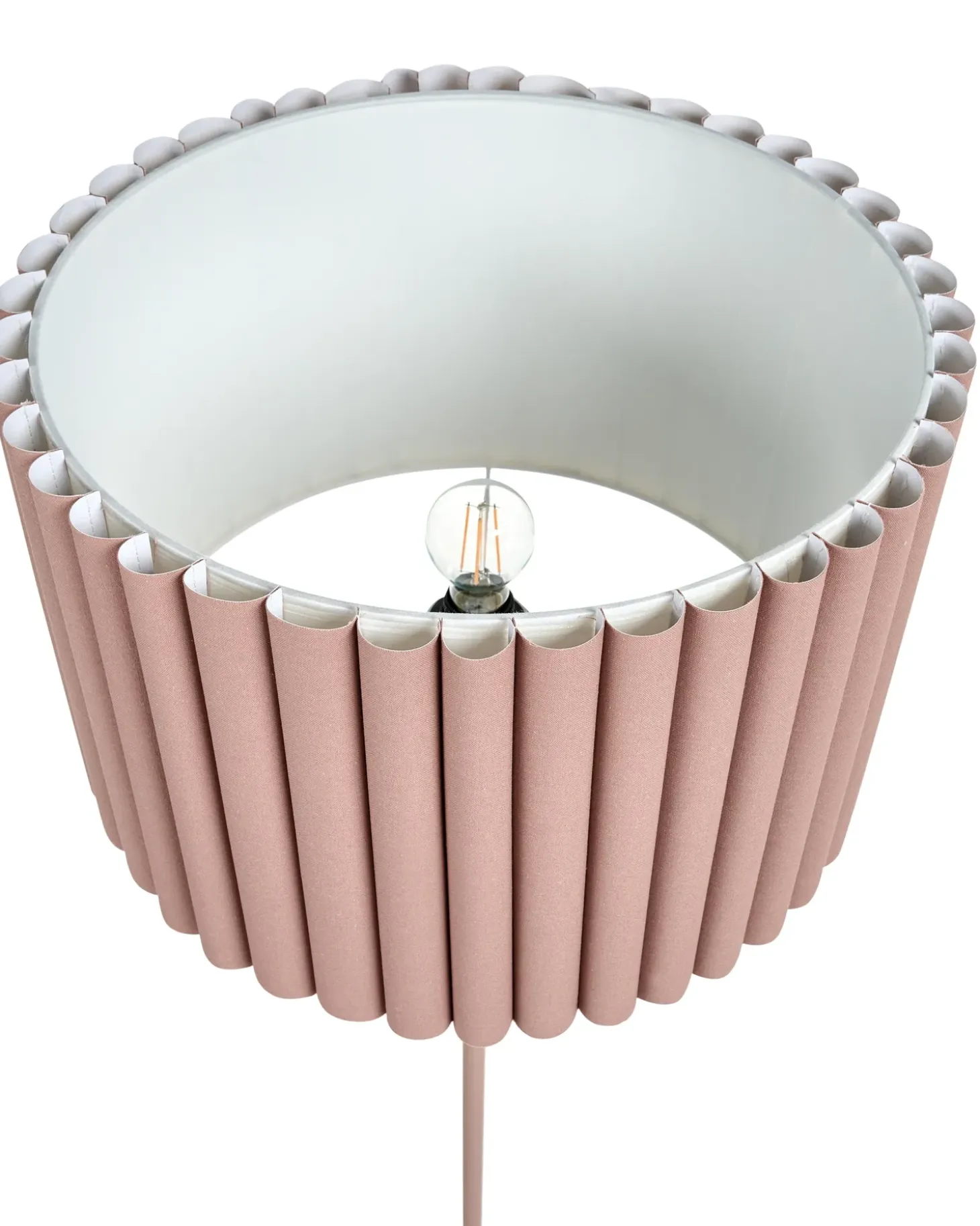 Gulvlampe LOURENS Metal Lysebrun