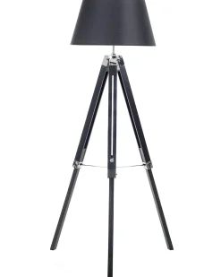 Gulvlampe MADEIRA Fyretræ Sort