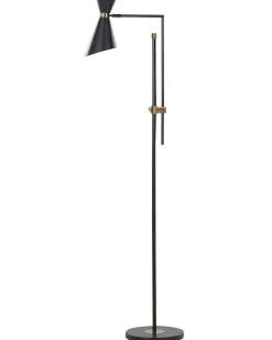 Gulvlampe MELAWI Metal Sort