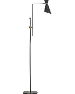 Gulvlampe MELAWI Metal Sort