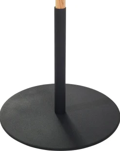 Gulvlampe OWENS Justerbar Egetræ Sort
