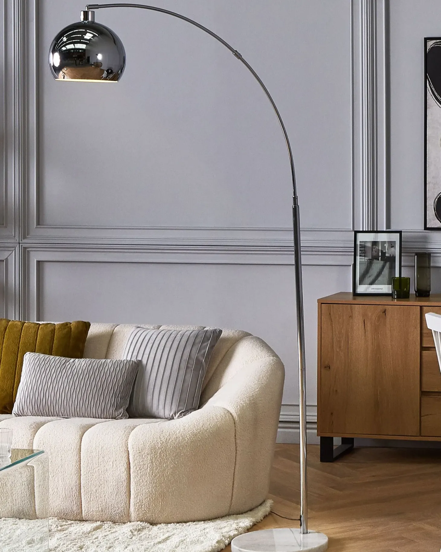 Gulvlampe PAROO Metal Sølv