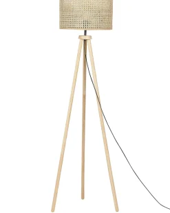 Gulvlampe PENTON Rattan Naturlig