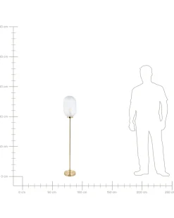 Gulvlampe PORTERO Metal Guld
