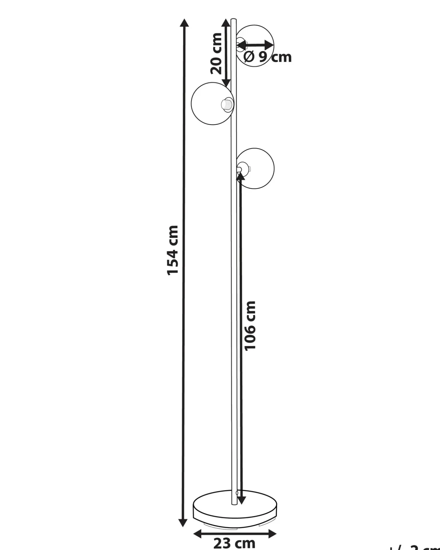 Gulvlampe RAMIS Metal Sølv